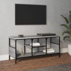 Vidaxl TV skrinka sivá sonoma 100x35x45 cm kompozitné drevo a železo