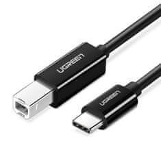 shumee USB-C - USB-B 480Mb/s kábel tlačiarne, 2m, čierny