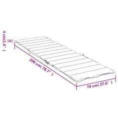 Vidaxl Podložka na ležadlo farebná oxfordská látka