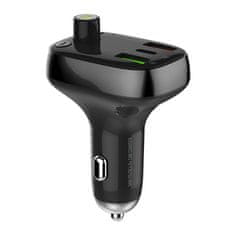 LDNIO Vysielač FM LDNIO Bluetooth C704Q 2USB, USB-C + kábel MicroUSB