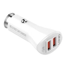 LDNIO LDNIO C511Q 2USB nabíjačka do auta + Lightning kábel