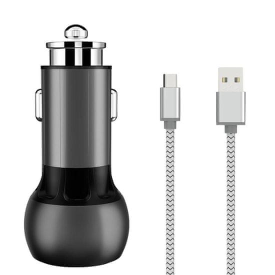 LDNIO Nabíjačka do auta LDNIO C503Q 2USB + kábel USB-C