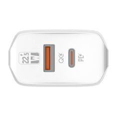 LDNIO LDNIO A2421C USB, USB-C 22,5W sieťová nabíjačka + USB-C - Lightning kábel