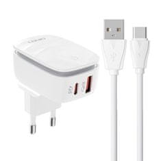 LDNIO Sieťová nabíjačka USB LDNIO A2425C, USB-C + kábel USB-C