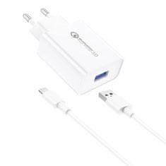 Foneng Sieťová nabíjačka Foneng EU13 + kábel USB na Micro USB, 3A (biela)