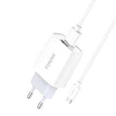 Foneng Sieťová nabíjačka Foneng EU30, 2x USB + USB Micro kábel