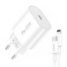 Foneng Sieťová nabíjačka Foneng EU39, 1x USB, PD 3.0 + kábel USB C na Lightning