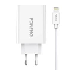 Foneng Sieťová nabíjačka Foneng EU43, 1x USB + Lightning USB kábel