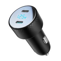 Joyroom JR-CCD02 autonabíjačka 2x USB-C 70W, čierna