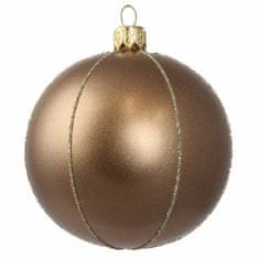 Decor By Glassor Vianočná banka hnedý bronz (Veľkosť: 6)