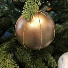 Decor By Glassor Vianočná banka hnedý bronz (Veľkosť: 10)