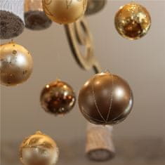 Decor By Glassor Vianočná banka hnedý bronz (Veľkosť: 6)