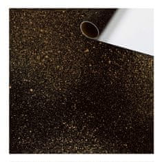 Decor By Glassor Baliaci papier v role čierny so zlatým sprejom