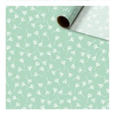 Decor By Glassor Hodvábny papier v rolke mintový s kvetinami