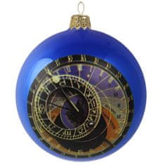 Decor By Glassor Vianočná guľa s motívom Orloja