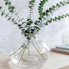 Decor By Glassor Robustná sklenená okrúhla váza veľká