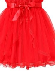 EXCELLENT Dievčenské spoločenské šaty veľkosti 128 - červené