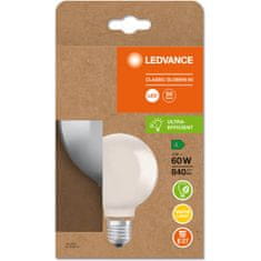 LEDVANCE LED žiarovka E27 G95 4W = 60W 840lm 3000K Teplá biela 320°