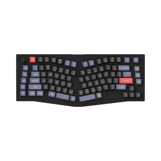 Keychron V10 (Alice Layout) QMK Mechanická klávesnica, Carbon Black (Netransparentné), Switch Red