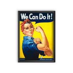 Vintage Posteria Plagát Plagát Plagát We Can Do It A4 - 21x29,7 cm