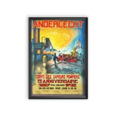 Vintage Posteria Poster Poster Retro hasič A2 - 42x59,4 cm