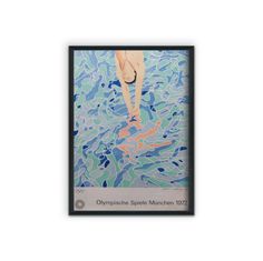 Vintage Posteria Retro plagát Retro plagát Olympic Diver od Davida Hockneyho A4 - 21x29,7 cm