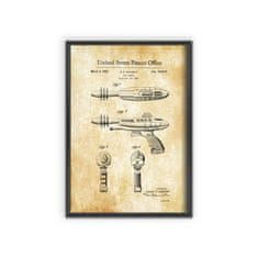 Vintage Posteria Poster Poster Detská laserová pištoľ Americký patent A2 - 42x59,4 cm