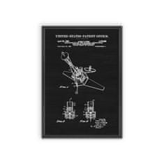 Vintage Posteria Poster Poster Patent na ovládanie polohy vesmírnej lode A4 - 21x29,7 cm
