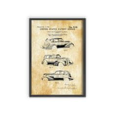 Vintage Posteria Poster Poster Patent LaSalle Automobile A4 - 21x29,7 cm