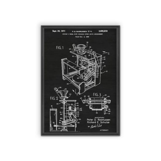 Vintage Posteria Plagát Rasmussenov hrnčiarsky kruh A1 - 59,4x84,1 cm