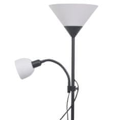 Vidaxl Stojanová lampa, čierna