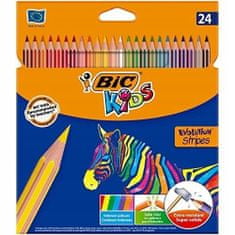 Bic Pastelky 24 farieb Eco Evolution Stripes