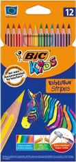 Bic Pastelky 12 farieb nerozbitné Evolution Stripes