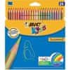 Bic Nelámavé pastelky bez obsahu dreva 24 farieb Kids Tropicolors