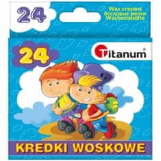 Titanum Voskové pastelky na sviečky 24 farieb