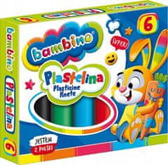 BAMBINO Bambino plastelína 6 farieb mäkká