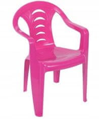PSB Detská záhradná stolička ružová 