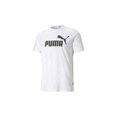 Puma Tričko biela M Ess Logo Tee