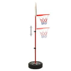 Vidaxl Detská nastaviteľná basketbalová súprava 120 cm