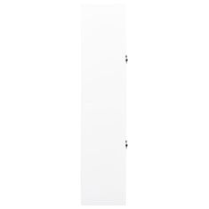 Vidaxl Kancelárska skriňa biela 90x40x180 cm oceľ