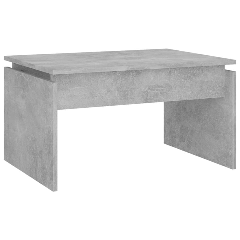 Vidaxl Konferenčný stolík, betónovo sivý 68x50x38 cm, kompozitné drevo