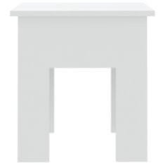 Vidaxl Konferenčný stolík biely 40x40x42 cm drevotrieska