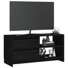 Vidaxl TV skrinka čierna 80x31x39 cm borovicový masív