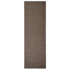 Vidaxl Koberec prírodný sisal 80x250 cm hnedý