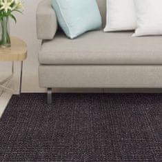 shumee Sisalový koberec na škrabadlo čierny 66x350 cm