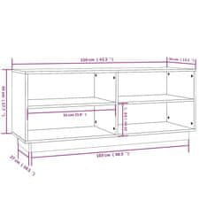 Vidaxl Skrinka na topánky medovo-hnedá 110x34x45 cm masívna borovica