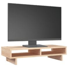 Vidaxl Stojan na monitor 60x27x14 cm masívna borovica