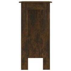 Vidaxl Barový stôl s poličkou dymový dub 102x50x103,5 cm drevotrieska