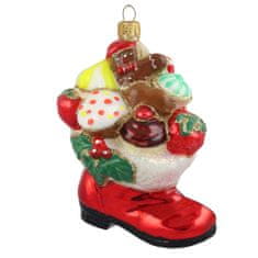 Decor By Glassor Vianočná ozdoba –? topánka so sladkosťami
