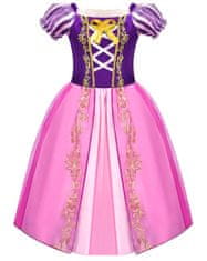 EXCELLENT Rozprávkové šaty s výšivkou ružovej a fialovej farby veľkosť 110 - Princezná
